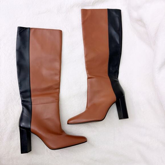 FRAME Le Catalina Colorblocked Boot (Size 40) in Whisky Multi - Picture 5 of 10